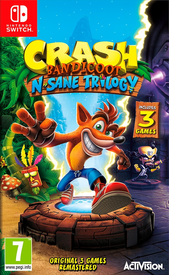 

Игра для Nintendo Switch Crash Bandicoot N'sane Trilogy