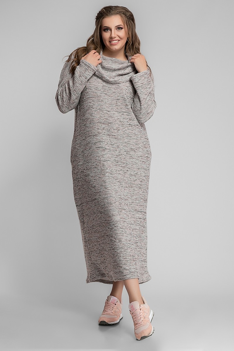 

Платье Modna Anka 412981 Onesize Пудровое (412981-pudra)