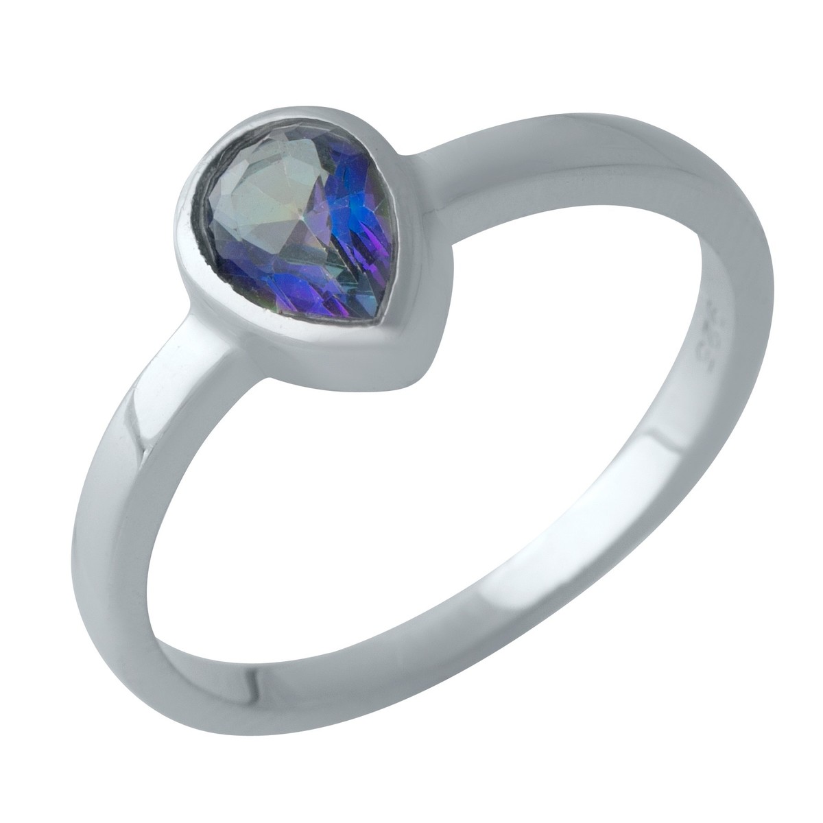 

Серебряное кольцо SilverBreeze с натуральным мистик топазом 18 размер