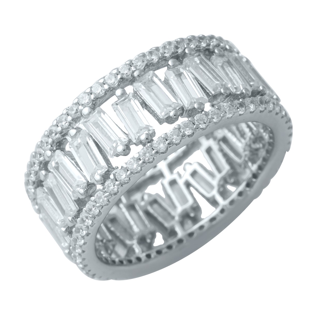 

Серебряное кольцо SilverBreeze с фианитами 17 размер