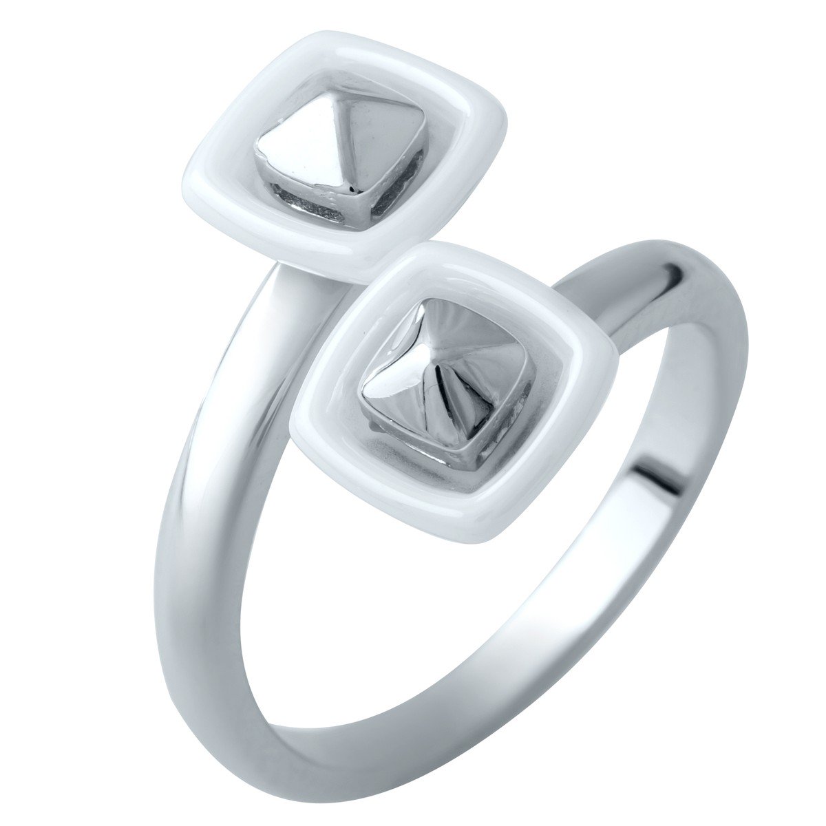 

Серебряное кольцо SilverLine с керамикой 17 размер