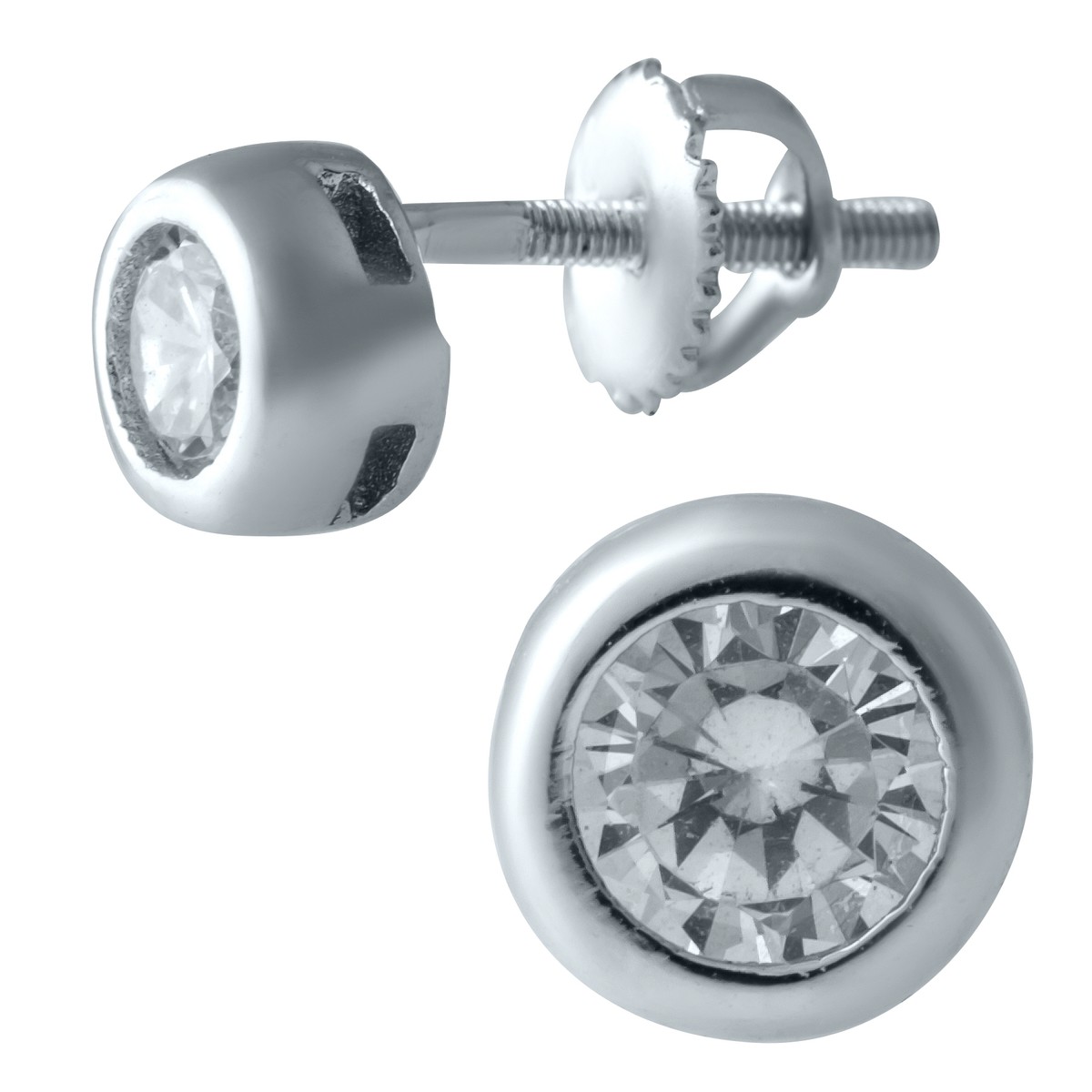 

Серебряные серьги SilverBreeze с фианитами