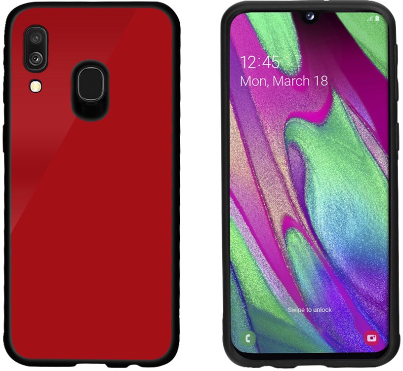 

Панель Intaleo Real Glass для Samsung Galaxy A40 Red