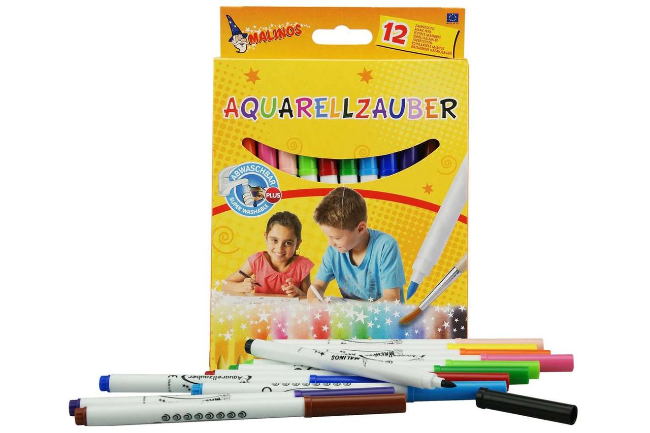 

Фломастеры MALINOS Aquarellzauber акварельные на водной основе 12 шт