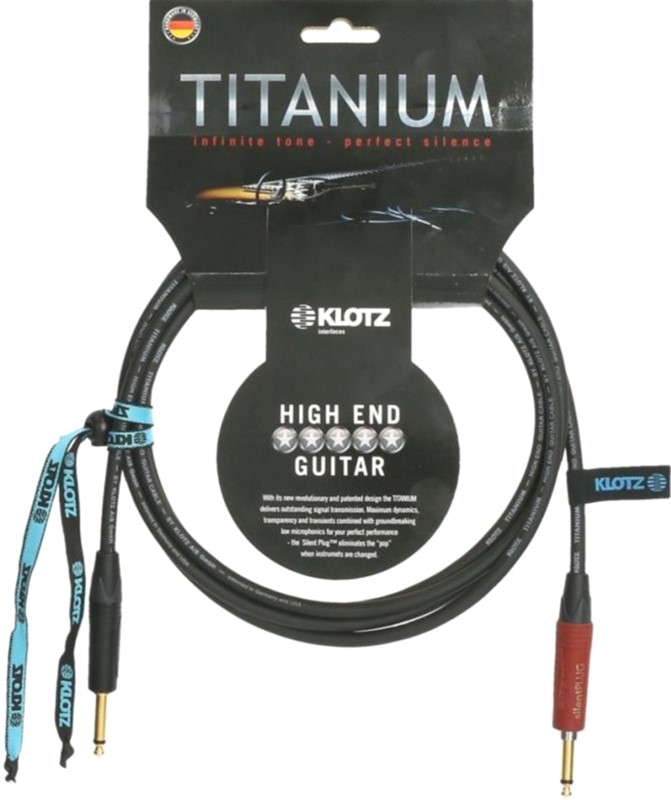

Кабель микрофонный Klotz Titanium Instrument Cable silentPLUG 6 м (228254)