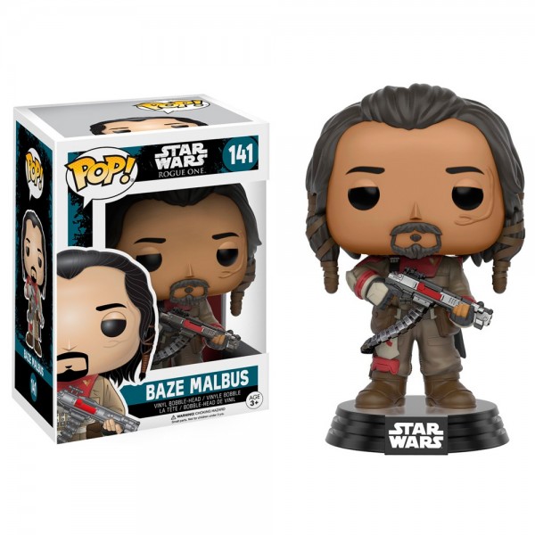 

Фигурка Funko POP! Bobble: Star Wars: Rogue One: Baze Malbus, 10456, 10 см