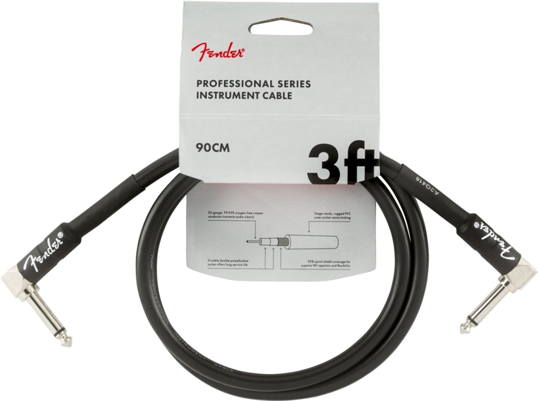 

Инструментальный кабель Fender Cable Professional Series 3 ft 90 см Black (228416)