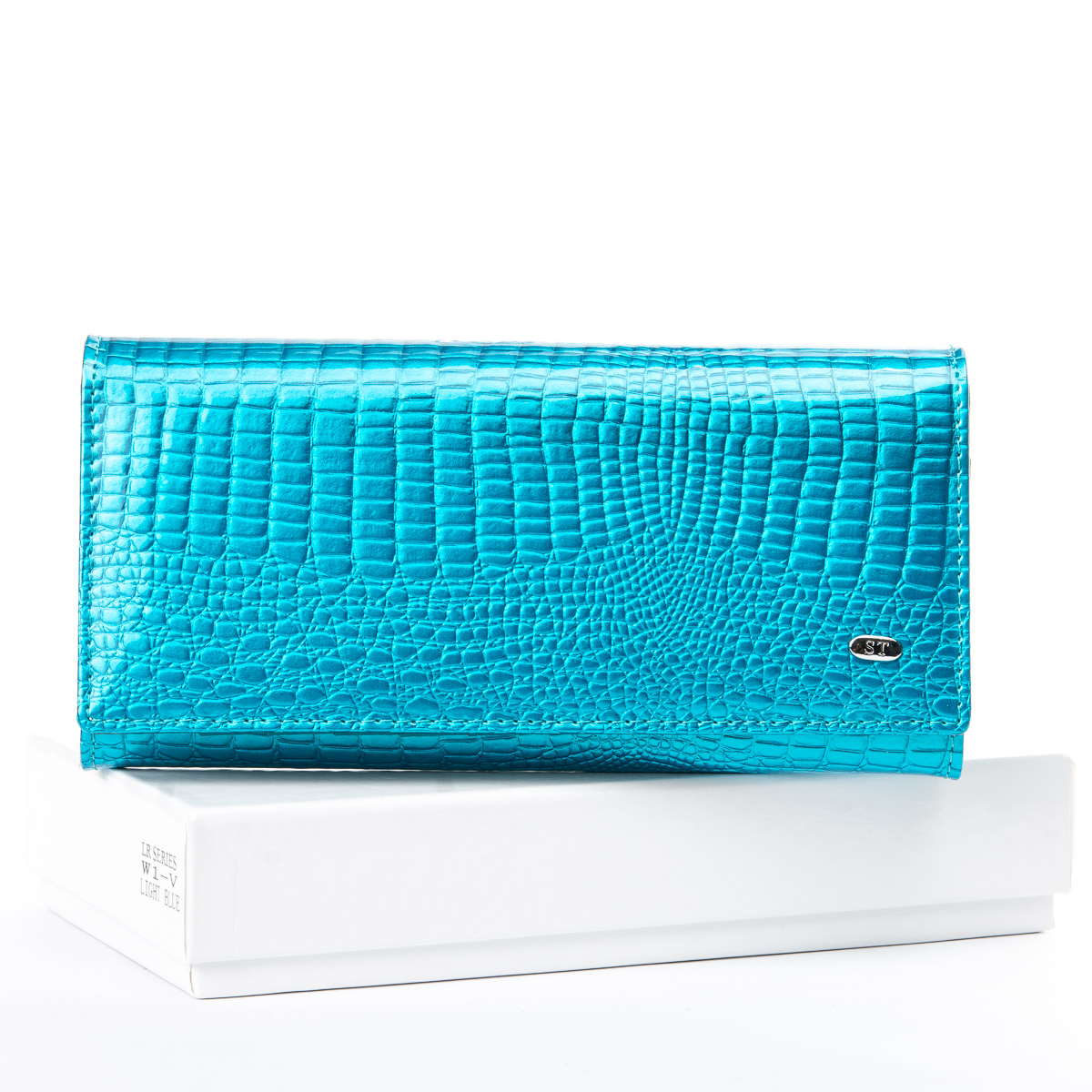 

Женский кожаный кошелек ST 31340 light-blue