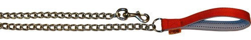 

Поводок Collar Dog Extreme, прорезиненная ручка, для мелких пород, 105см, Красный (4820082494681) 105 см звено - 2 мм красный