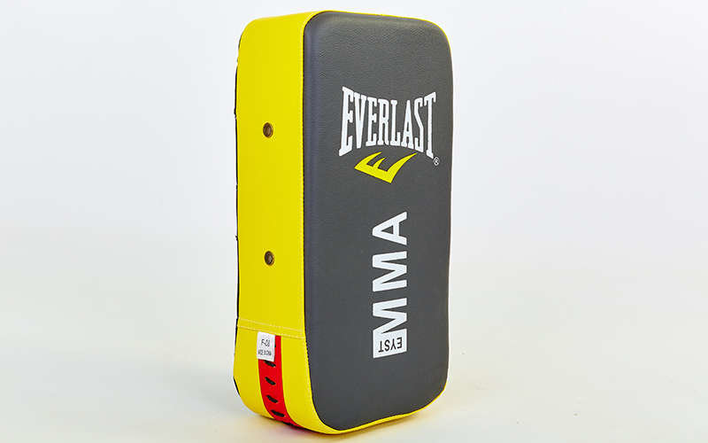 

Макивара тай-пэд Everlast F-08-BKY р-р 38x10x19см черный-желтый
