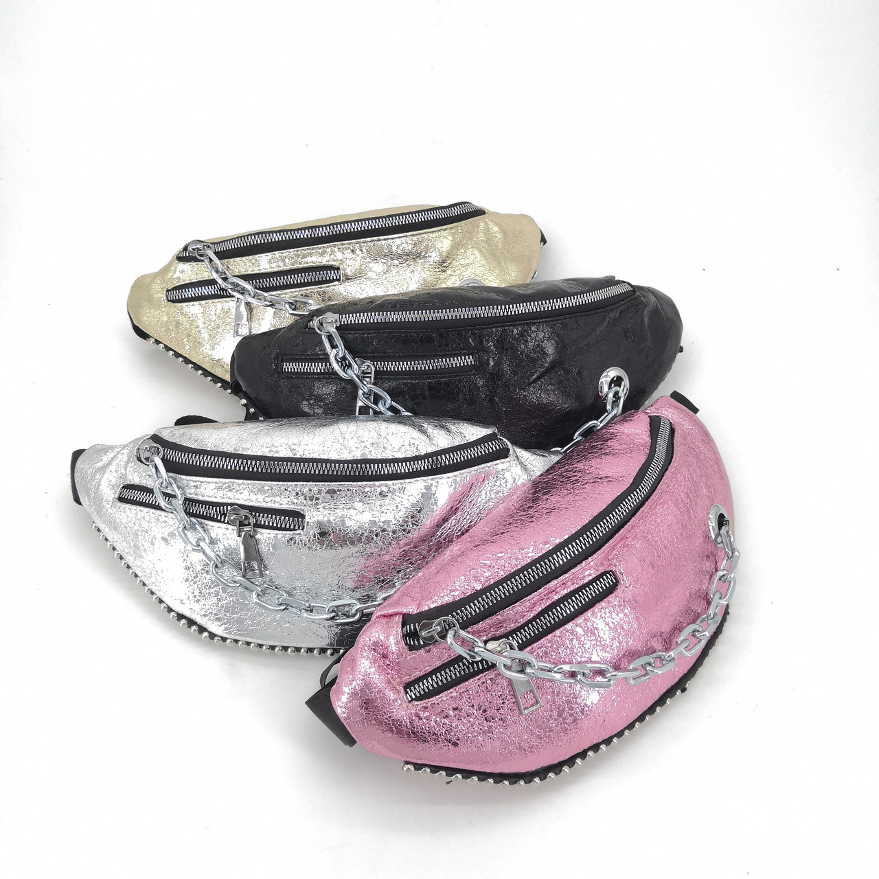 

Сумка поясная, бананка с цепочкой