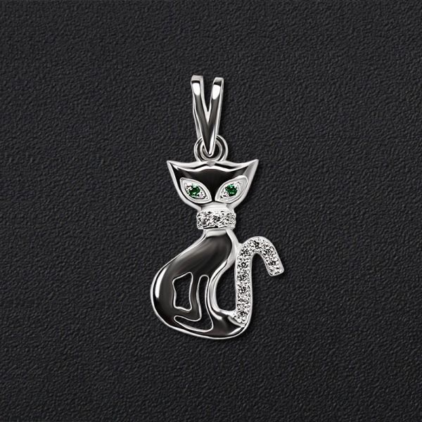 

Серебряный подвес "Кошка" 3058