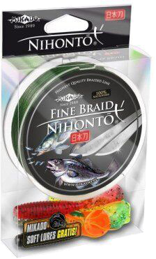 

Шнур Mikado Nihonto Fine Braid 150 м 0.12 мм 8.80 кг Green (Z19G-012)
