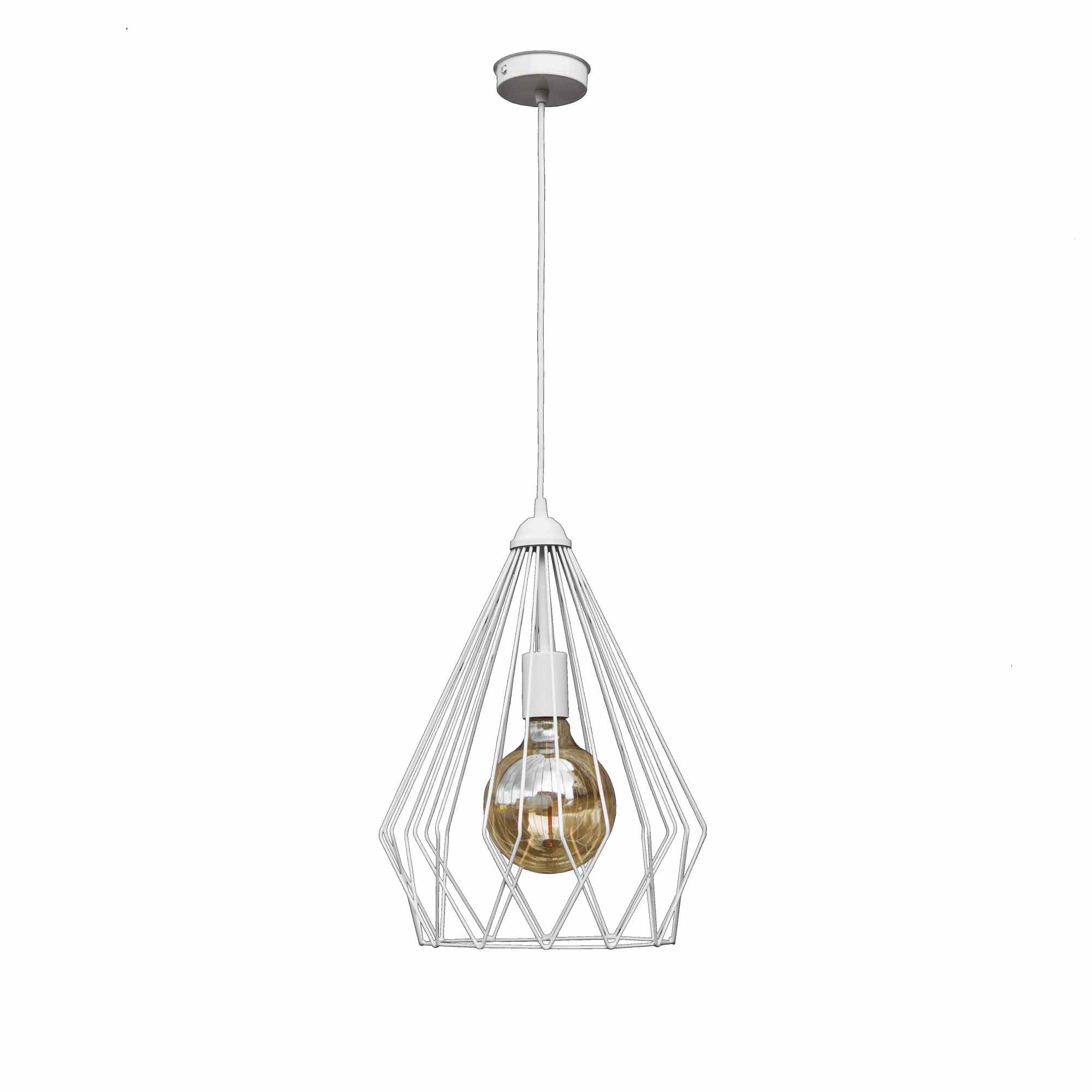 

Светильник потолочный подвесной 100lamp Loft Е-27 металл, белый (NL 430W)