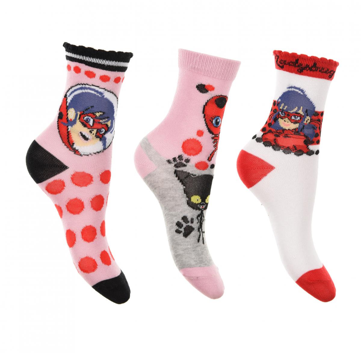 

Носки 3 пары Disney Miraculous Ladybug (Леди Баг и Супер-Кот) р 023/026 Разноцвет SE06811