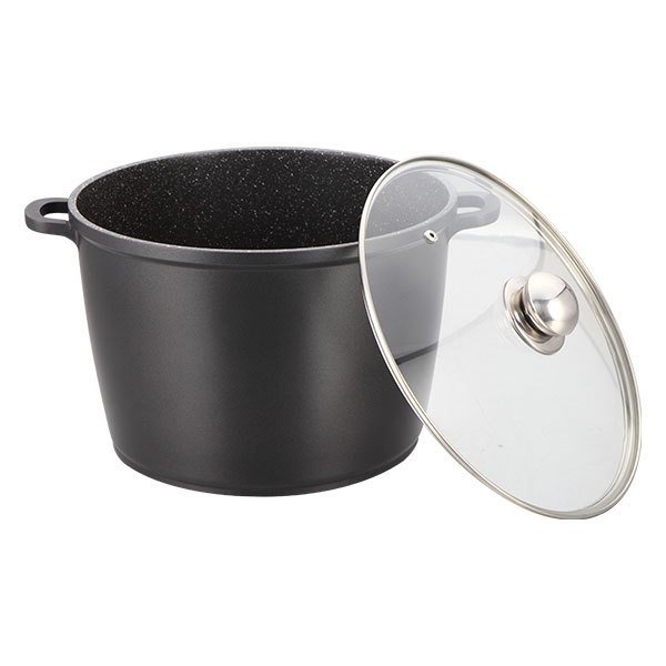 

Кастрюля Maestro высокая с крышкой 24 см 7 л Graphite (MR-4624H)