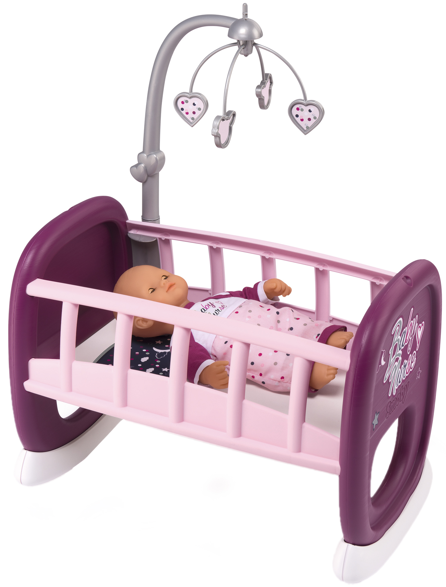 

Колыбель Smoby Toys Baby Nurse Прованс с мобилем 47 см (220343) (3032162203439)