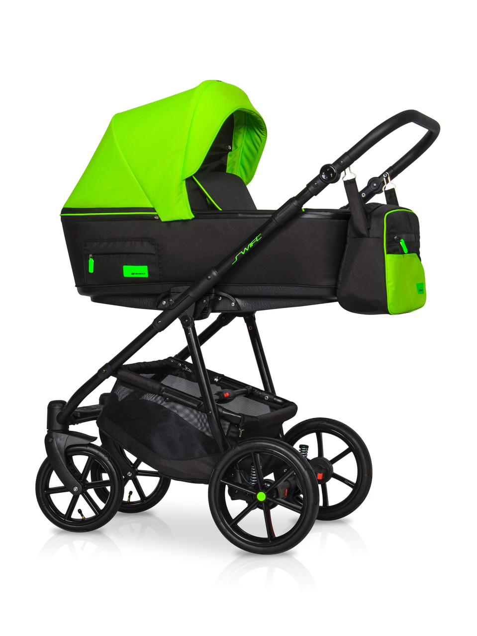 

Детская универсальная коляска 2 в 1 Riko Swift 21 Ufo Green