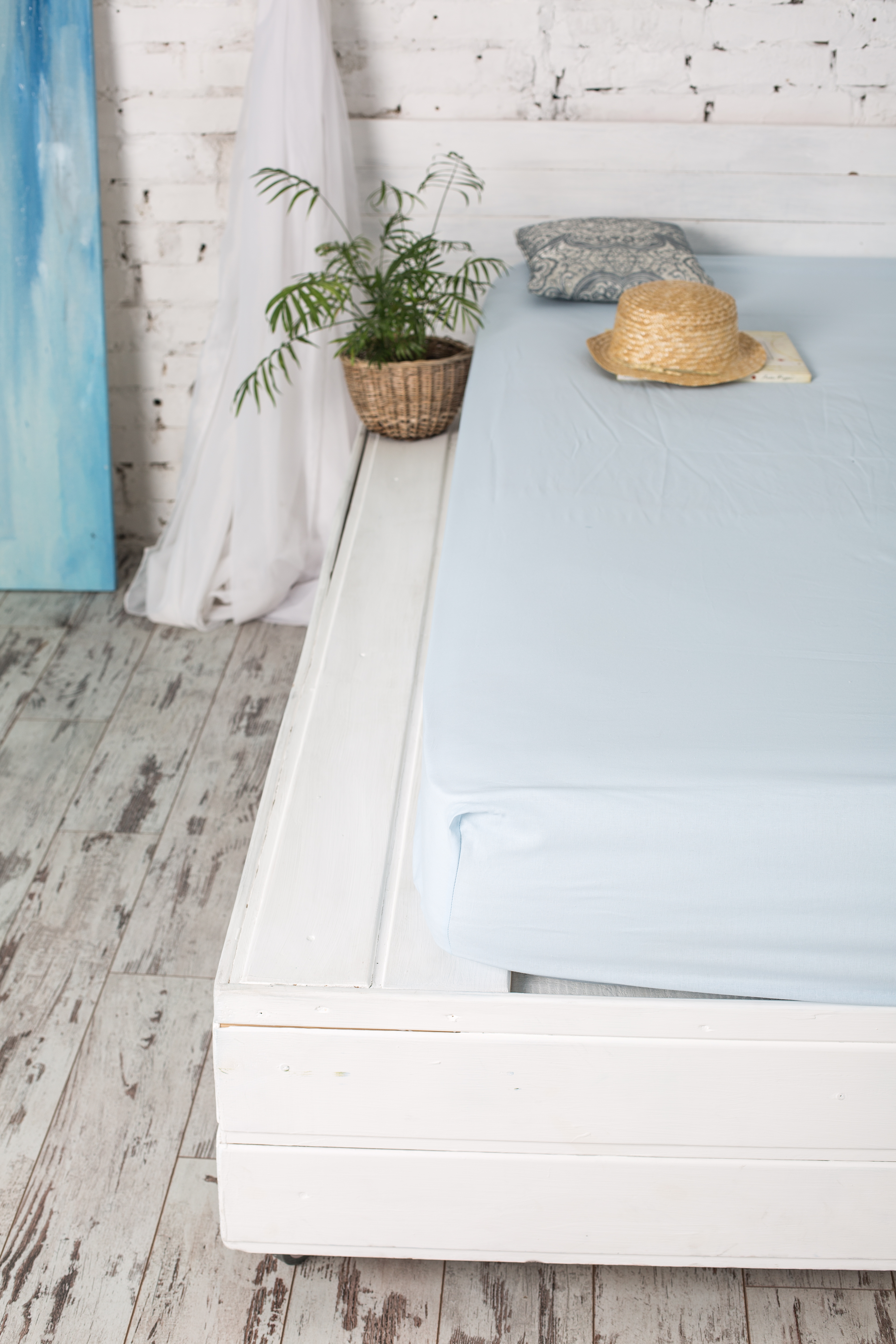 

Простынь на резинке Novita L.Blue 160х200 см (160*200 рис.00-0051 L.Blue)