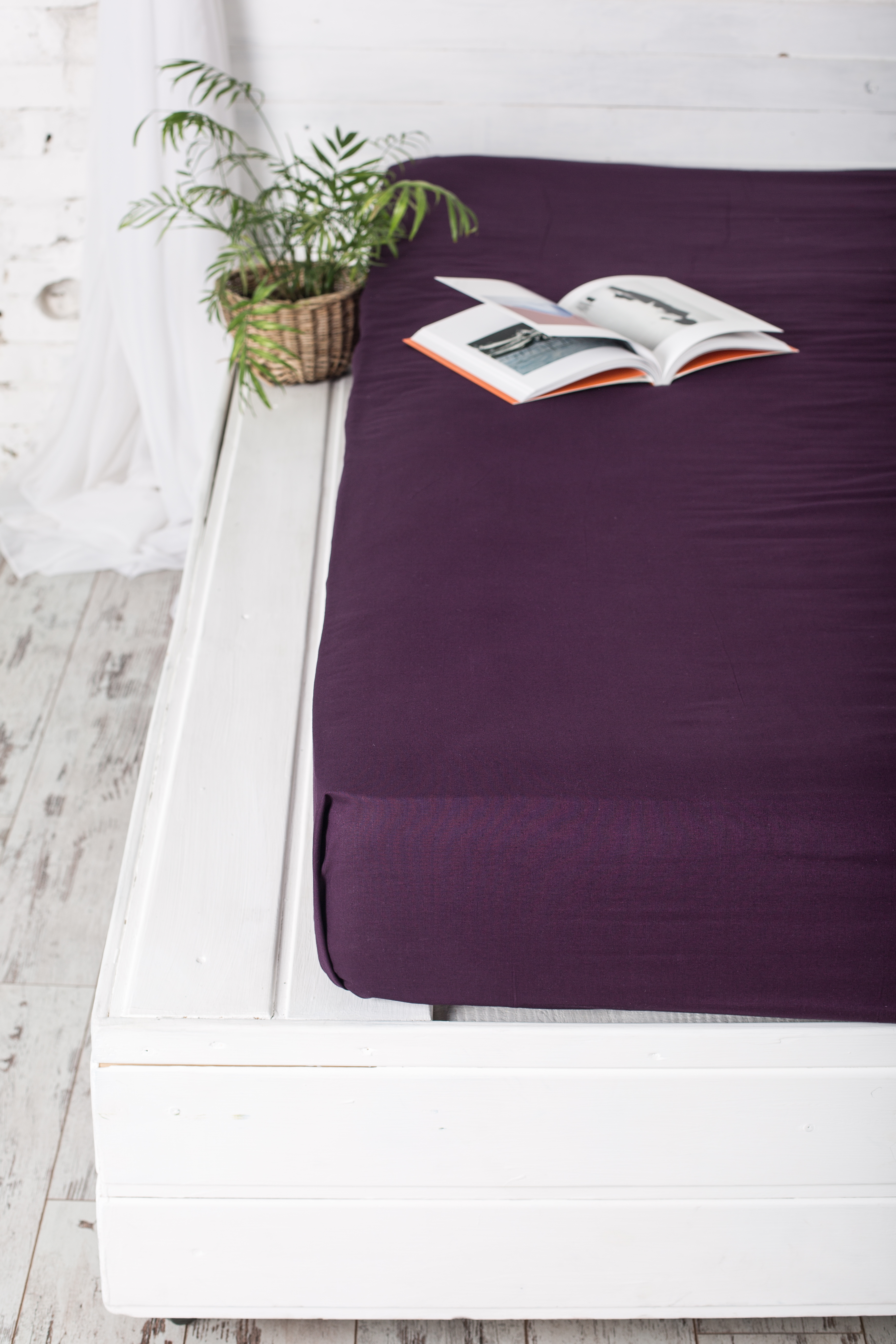

Простынь на резинке Novita Dark Plum 160х200 см (160*200 рис.00-0221 Dark Plum)