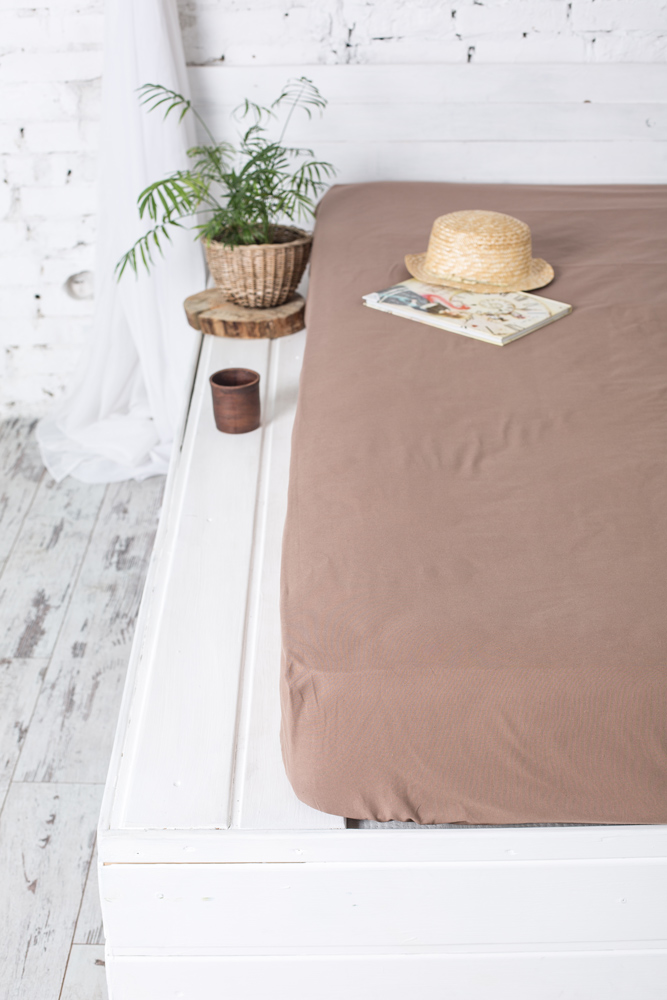 

Простынь на резинке Novita Cacao 200х200 см (200*200 рис.00-0307 L/Cacao)