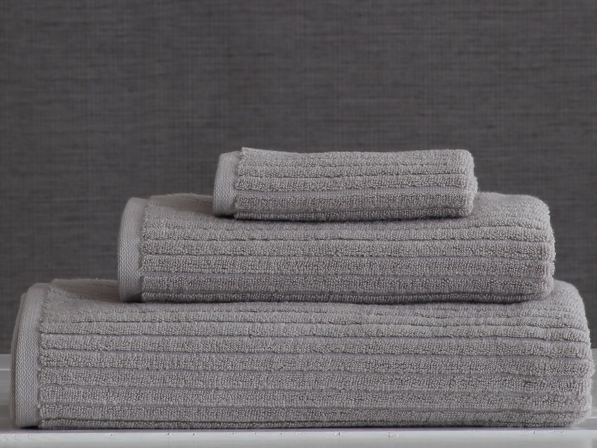 

Махровое полотенце Pavia Stripe 2019 75х150, 50х85, 30х30 Gri