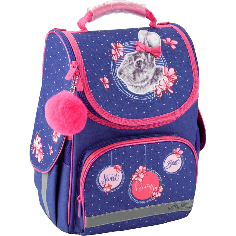 

Рюкзак школьный каркасный Kite Fluffy Bunny 35x25x13 см 11,5 л K19-501S-4