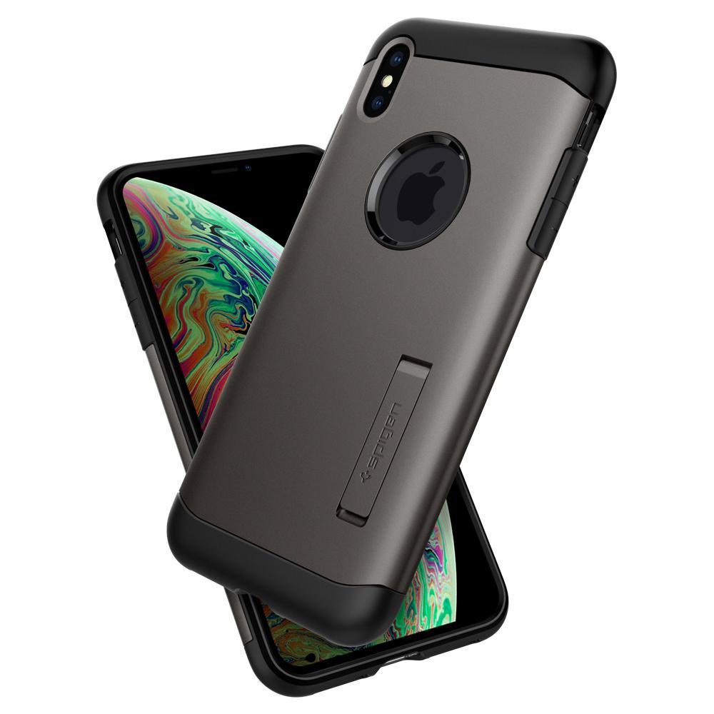 

Чехол Spigen Slim Armor для iPhone XS/X Gunmetal