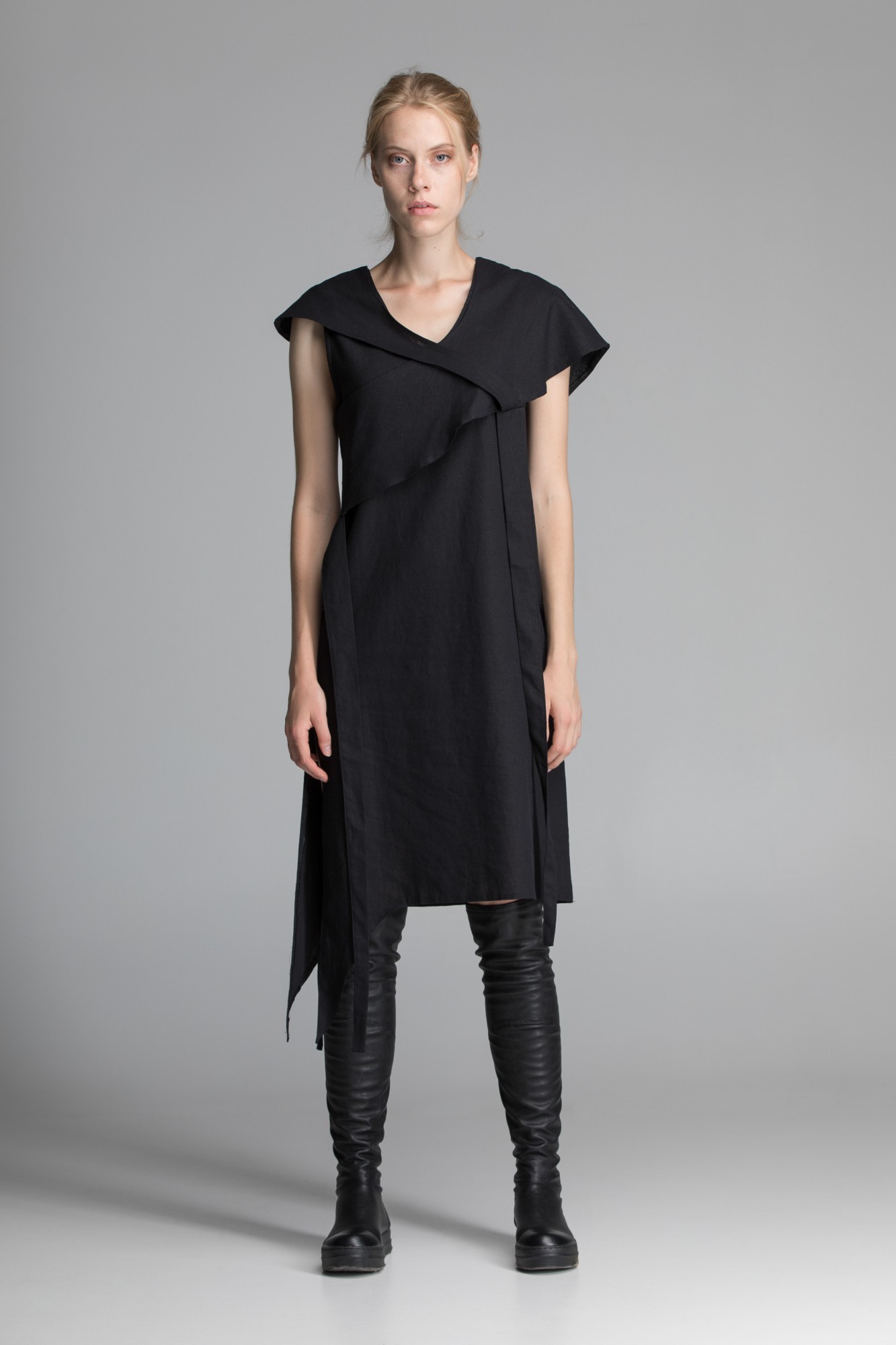 

Платье Midnight A0148 long kaftan М Черное