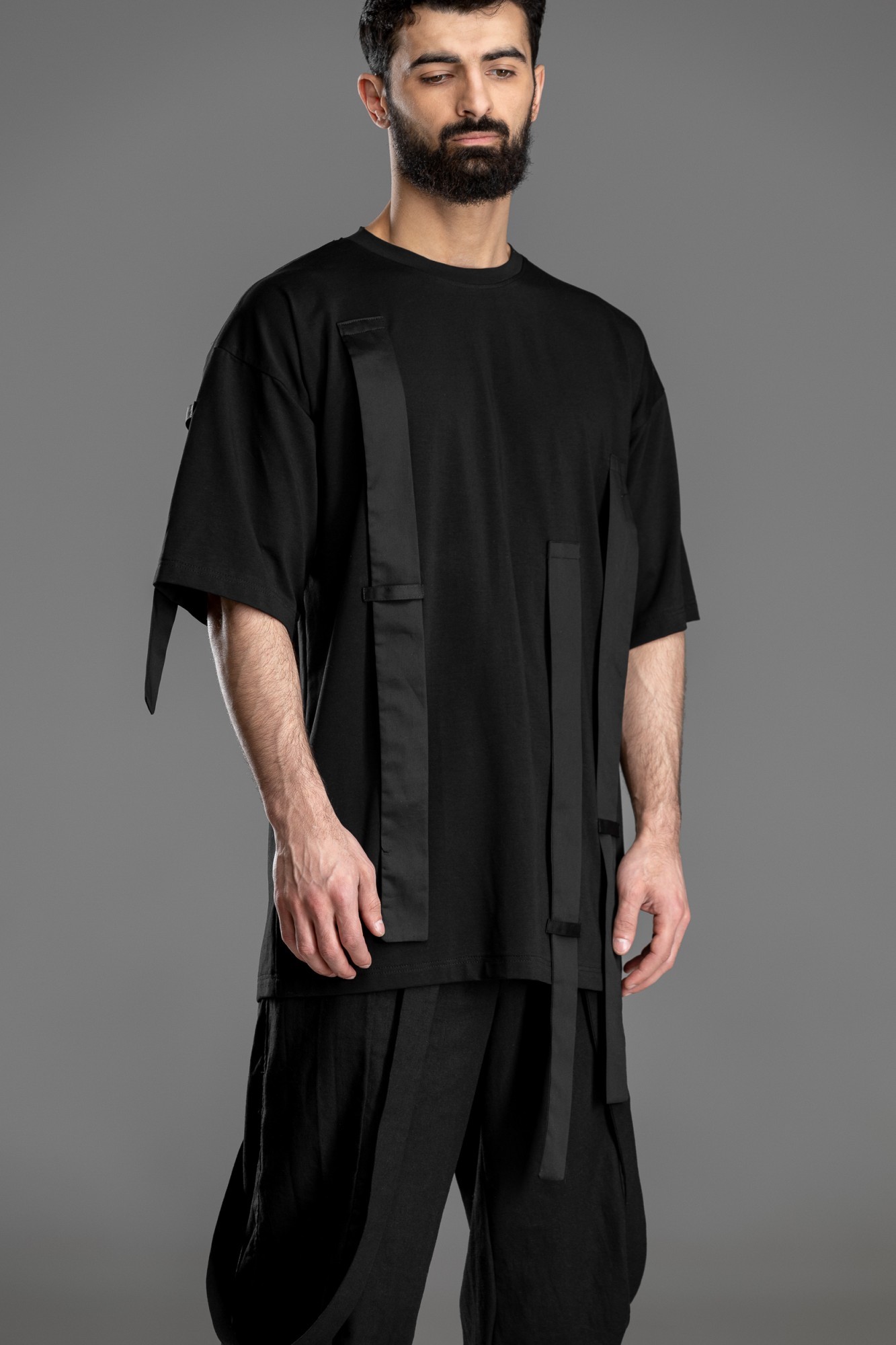 

Футболка Midnight A0250 Stripes S Черная