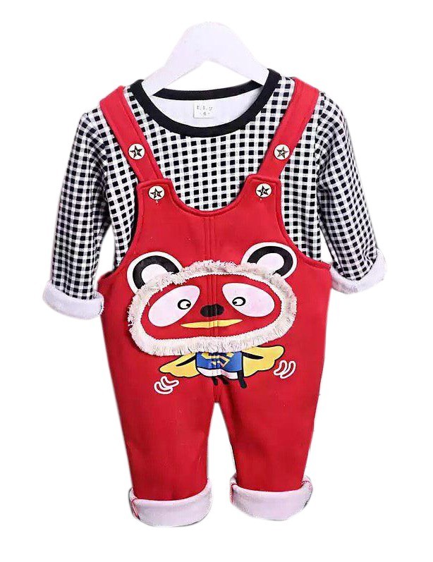 

Комплект (кофта + полукомбинезон) Mimikid на махре 100 красный 3663833