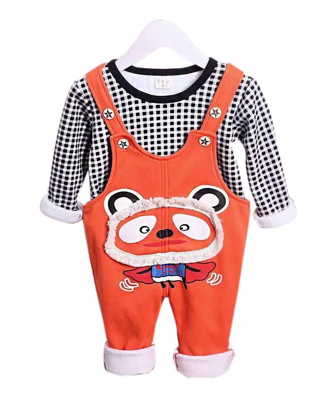 

Комплект (кофта + полукомбинезон) Mimikid на махре 100 оранжевый 3663842