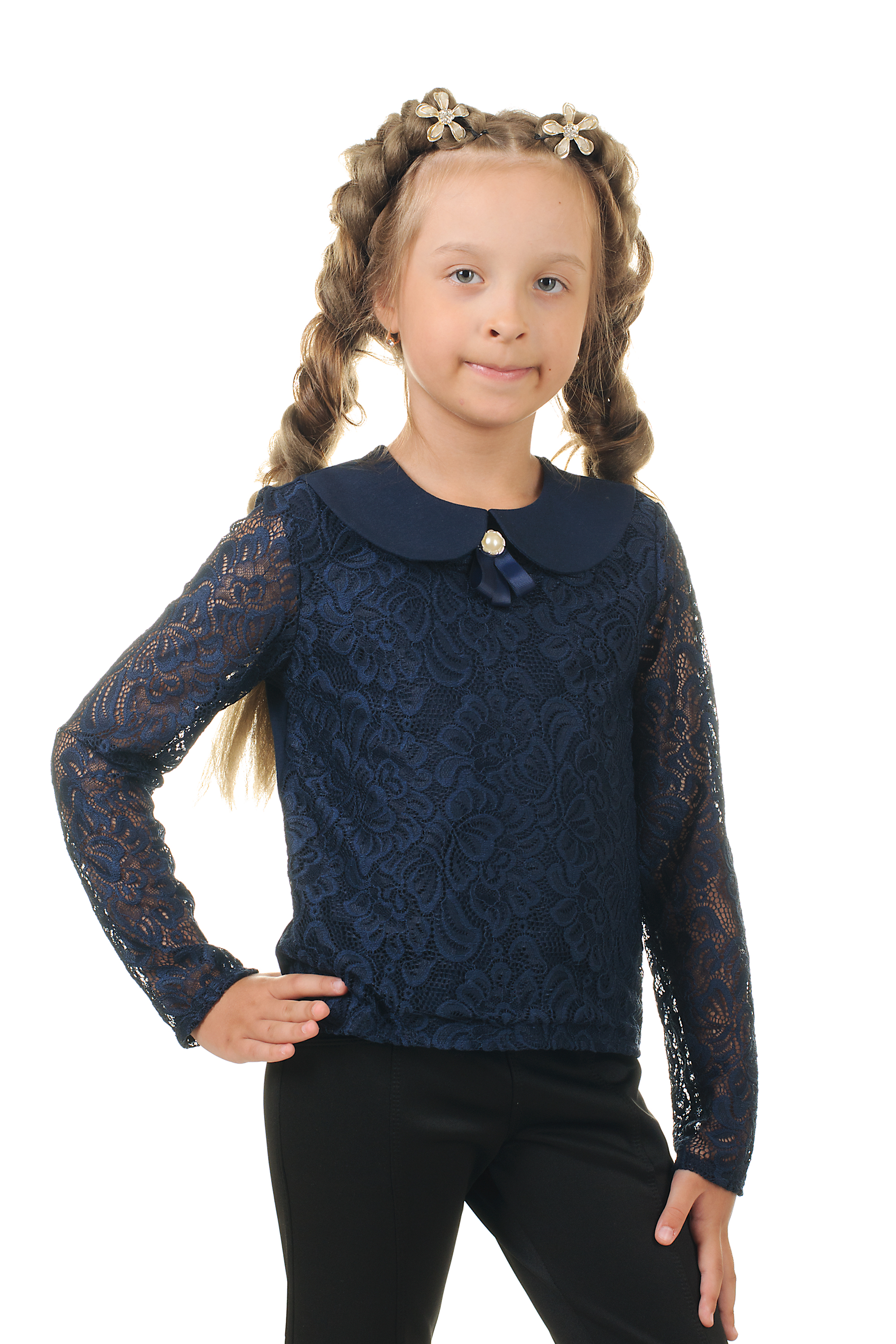 

Кофта школьная ViDa 140 Cиняя (925)
