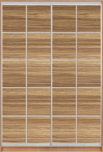 

Шкаф купе Luxe Studio Стандарт-2 ДСП-4 1200x2400x600 двухдверный