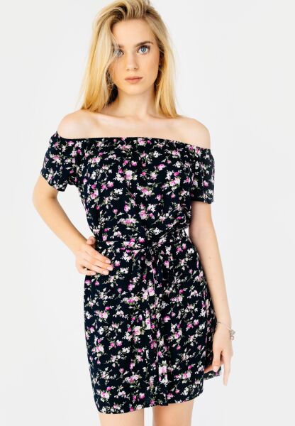 

Платье С Открытыми Плечами На Резинке - 1286-Xl