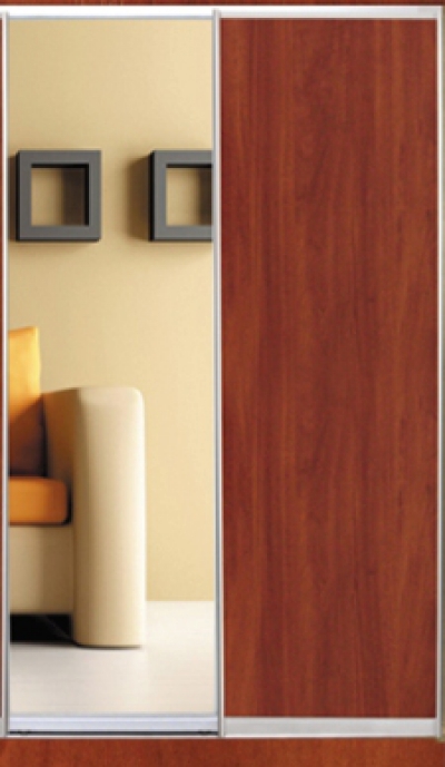 

Шкаф купе Luxe Studio Стандарт-2 ДСП/Зеркало-11 1100x2200x600 двухдверный