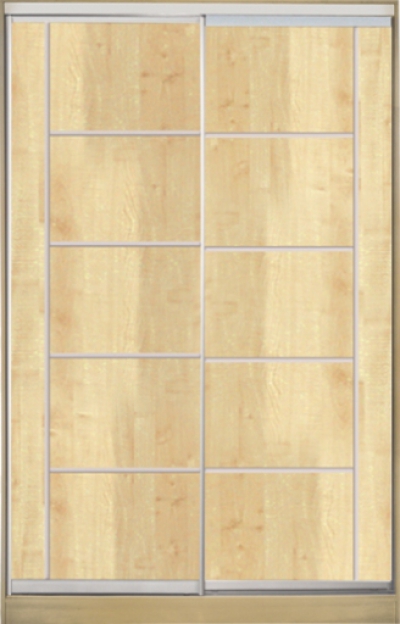 

Шкаф купе Luxe Studio Стандарт-3 ДСП-7 1600x2300x600 двухдверный
