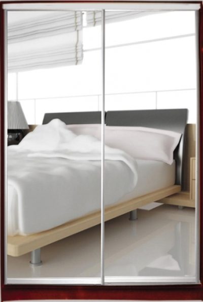 

Шкаф купе Luxe Studio Стандарт-3 Зеркало 1300x2100x450 двухдверный