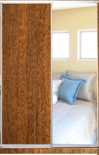 

Шкаф купе Luxe Studio Стандарт-3 ДСП/Зеркало-15 1600x2300x600 двухдверный