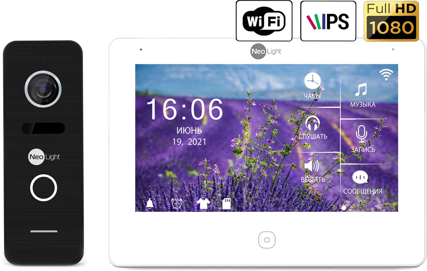 Комплект видеодомофона NeoLight NeoKit HD PRO WF Black – фото, отзывы,  характеристики в интернет-магазине ROZETKA | Купить в Украине: Киеве,  Харькове, Днепре, Одессе, Запорожье, Львове