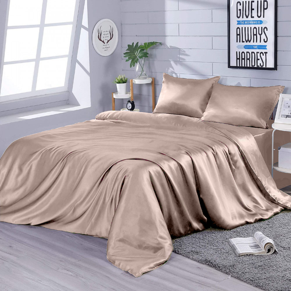 

Комплект постельного белья Zastelli Искусственный шелк 145x210 Peach