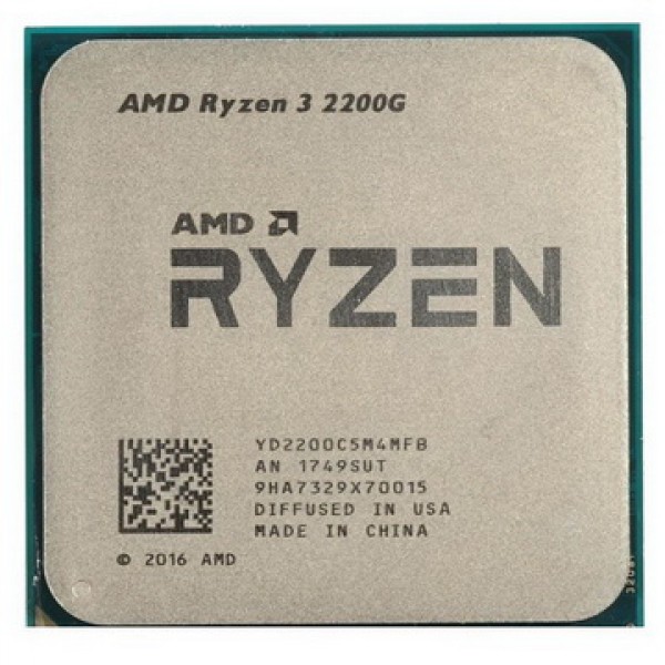 

AMD Ryzen 3 2200G (3.5GHz 4MB 65W AM4) Tray (YD2200C5M4MFB)