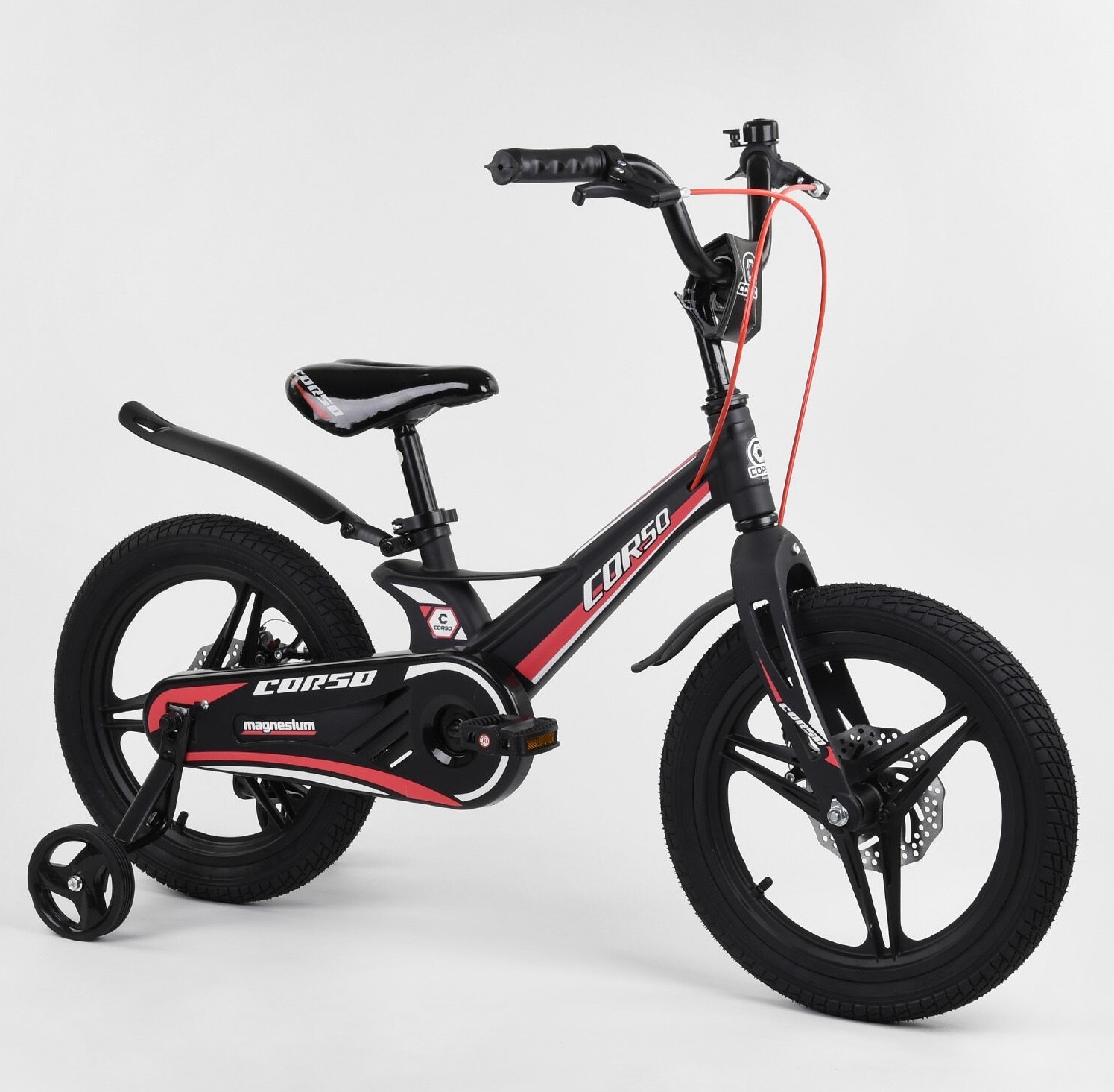 

Велосипед Corso Magnesium 16" MG-16022 Black / Red (MG-16022)
