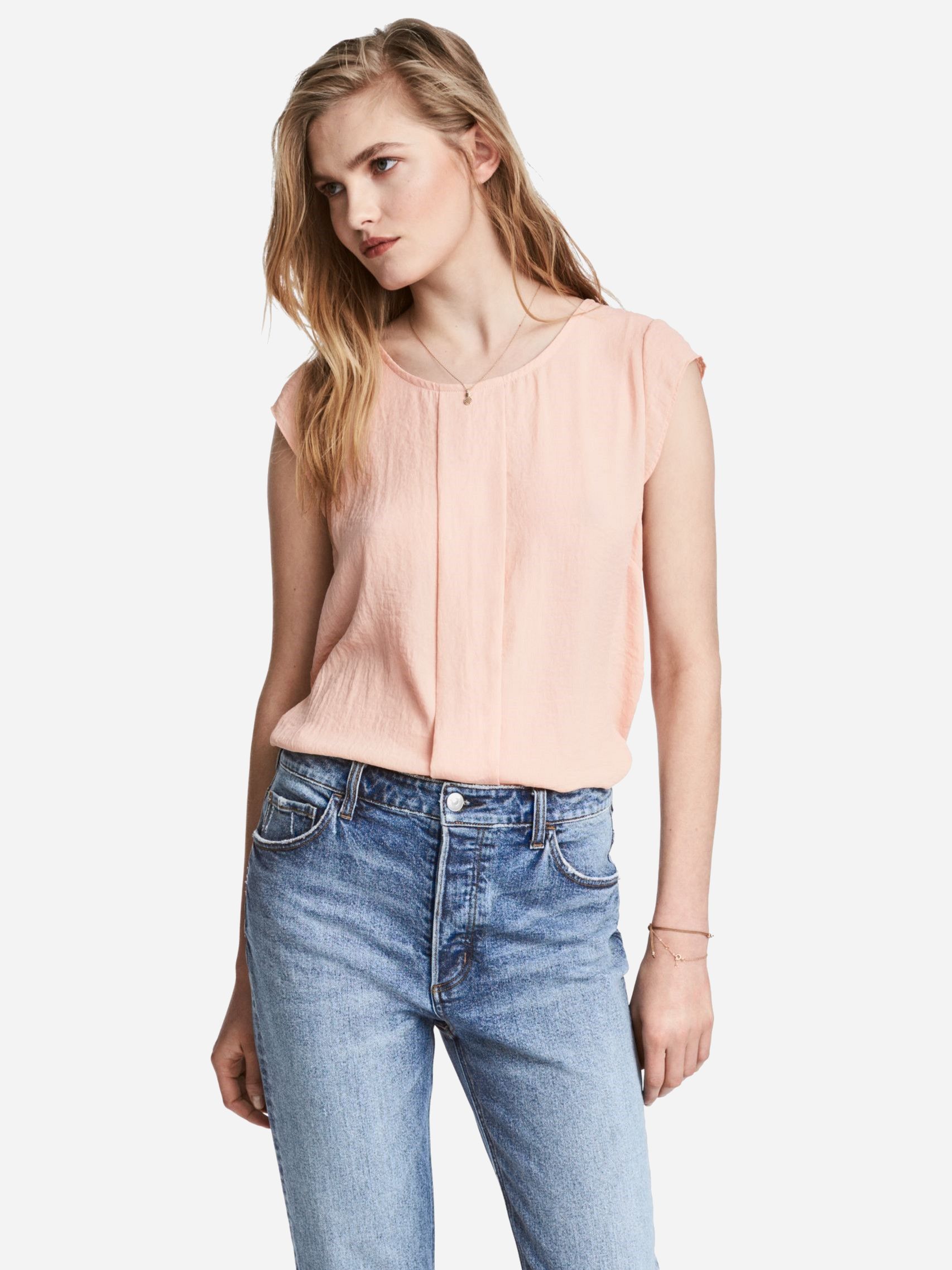 

Блузка H&M 4778505RP21  Пудра, Блузка H&M 4778505RP21 L Пудра