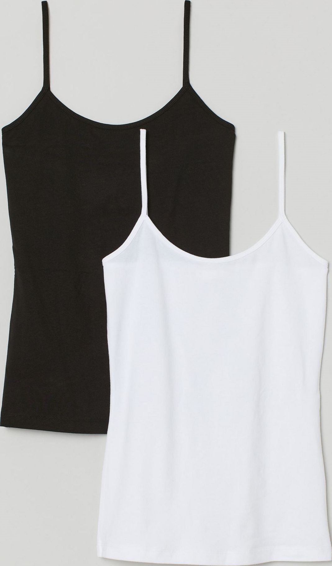 

Майка H&M 7368702dm S 2 шт Белая с черным