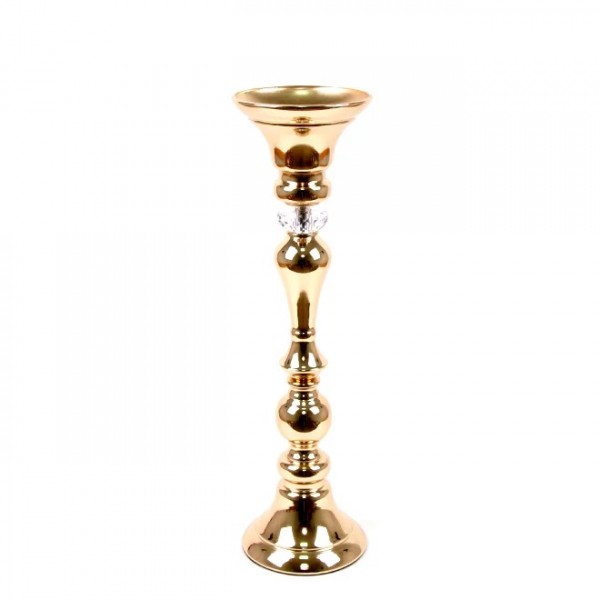 

Подсвечник Flora металлический золотой H-56 см. 22250