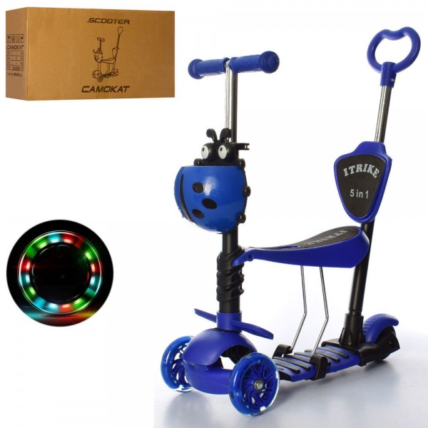 

Самокат 5 в 1 iTrike Maxi JR 3-026-DBL Dark Blue (SKL01031)