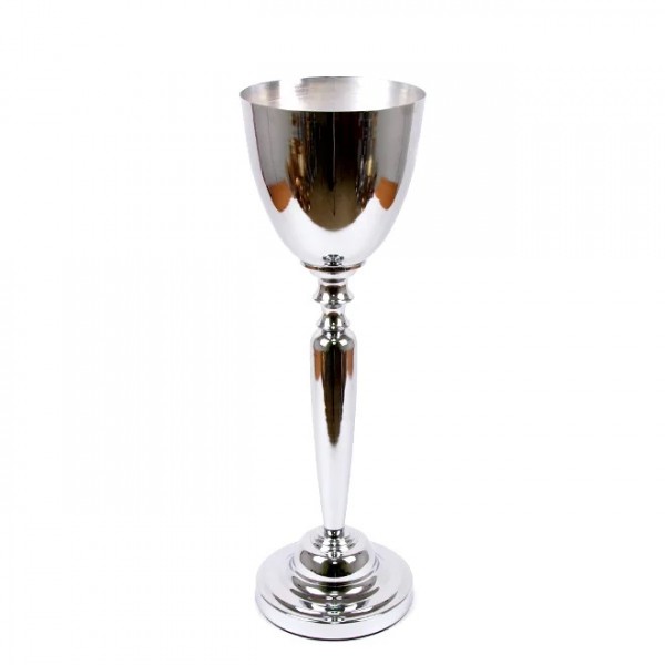 

Подсвечник Flora металлический серебряный H-64 см. 22234