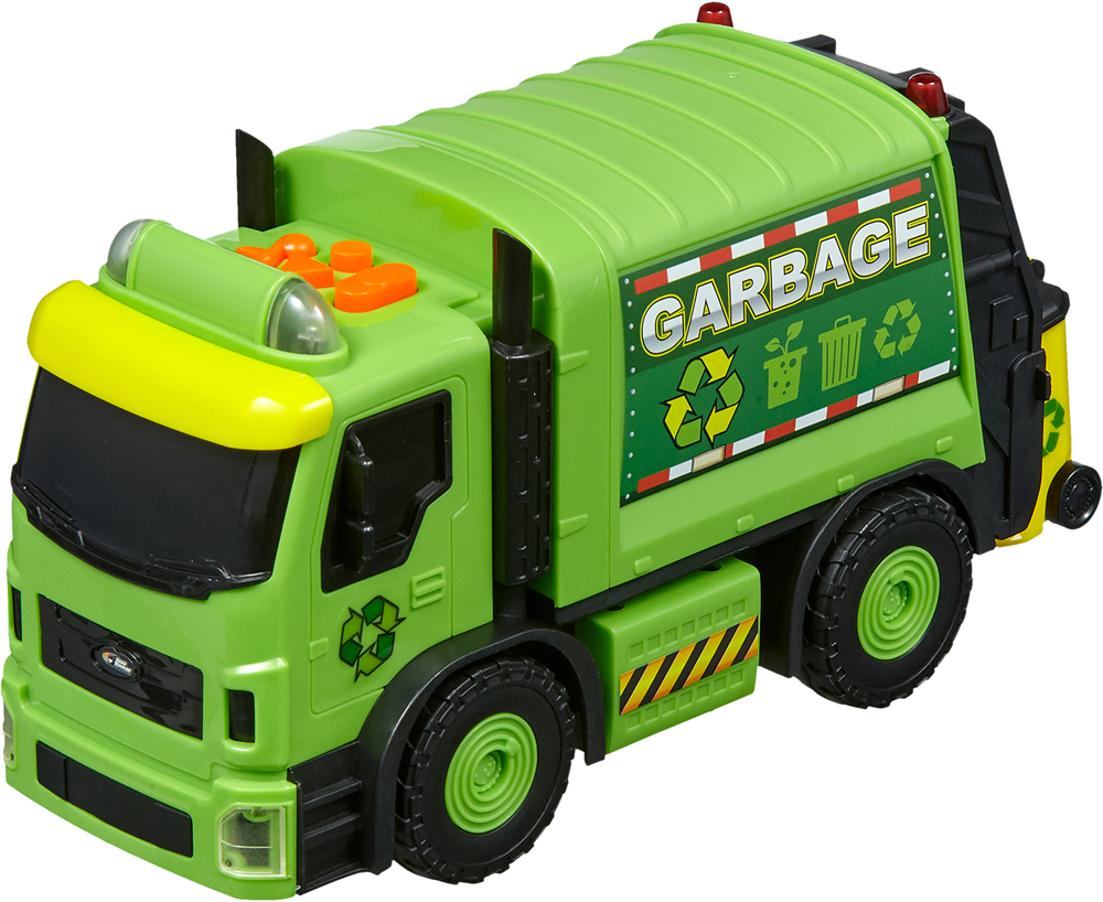 

Машинка Road Rippers City Service Fleet Мусоровоз зеленая моторизованная (20191)