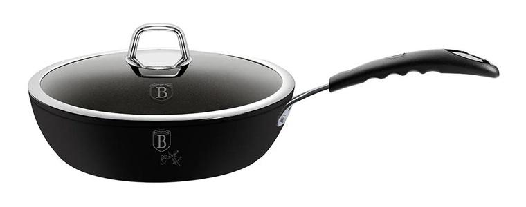 

Сковорода-сотейник Berlinger Haus Black Professional Line Ø24см с титановым покрытием, с крышкой